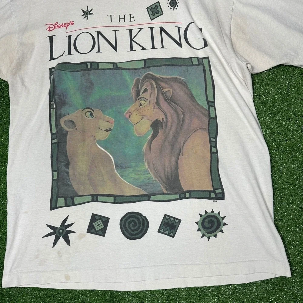 Vintage 90s‎ The Lion King Promo T Shirt Simba Nala Disney Jerry Leigh XL OSFA